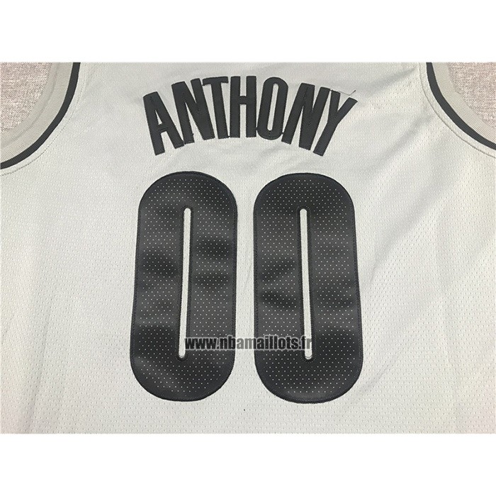 Maillot Portland Trail Blazers Carmelo Anthony No 00 Earned 2020-21 Gris